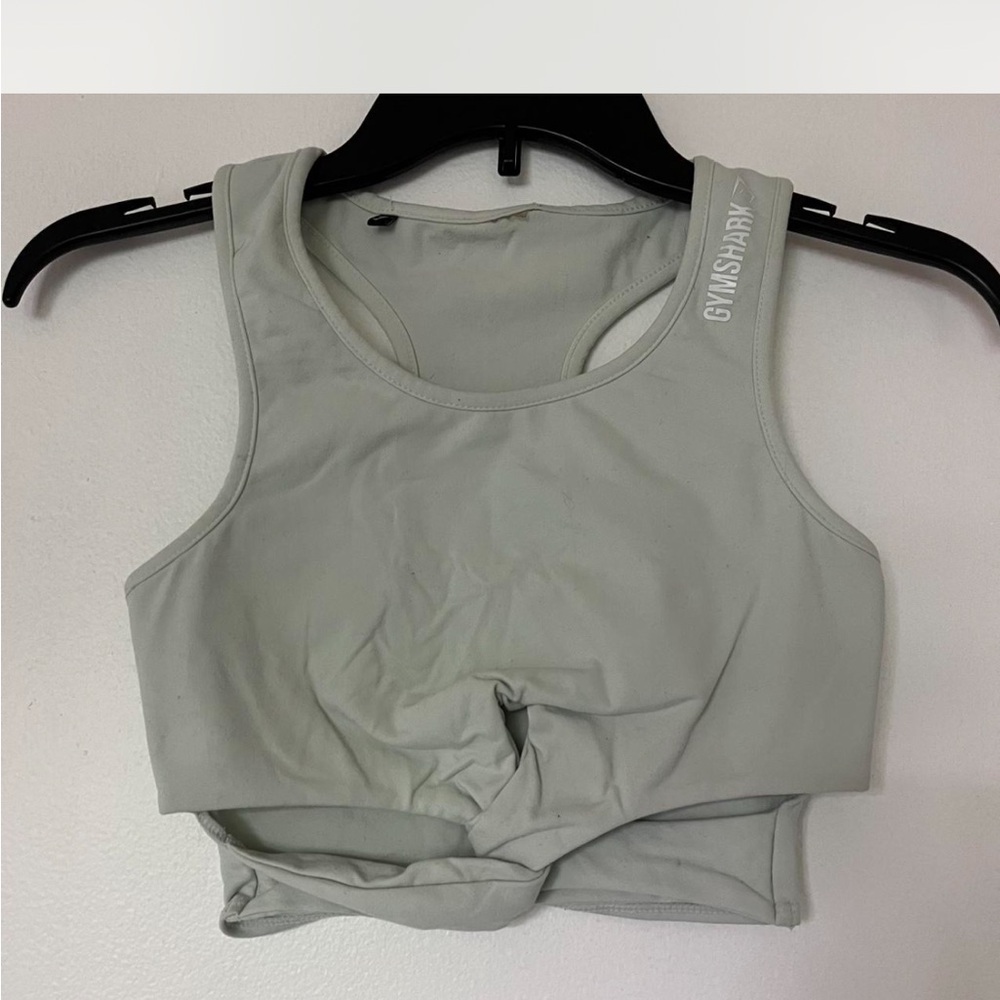 Gymshark Sage Green Crop Top